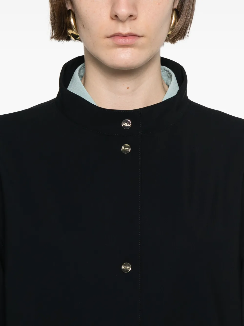 Herno Midi Coat In Black