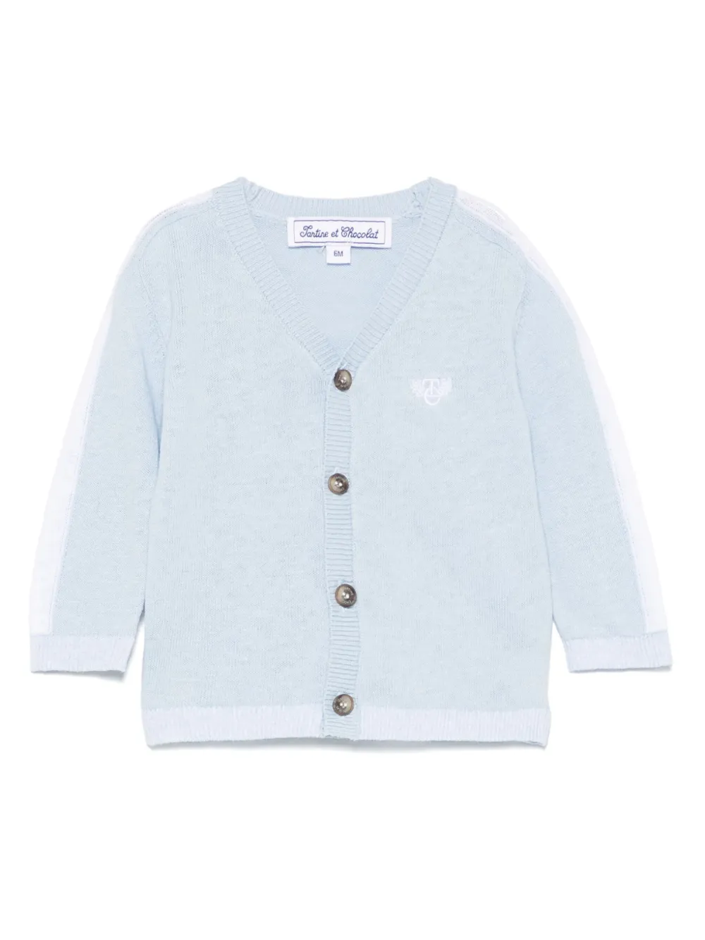 Tartine Et Chocolat Cardigan com logo bordado | Azul | Image 1