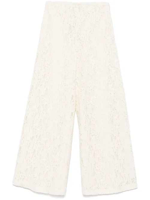 Pantalon droit en dentelle - TWINSET - Modalova