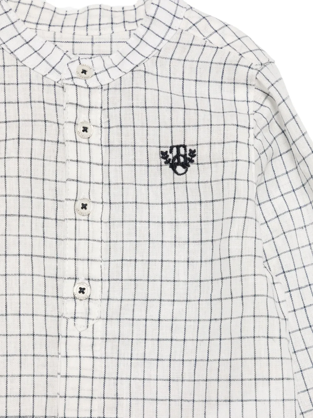 Tartine Et Chocolat Geruit shirt Wit