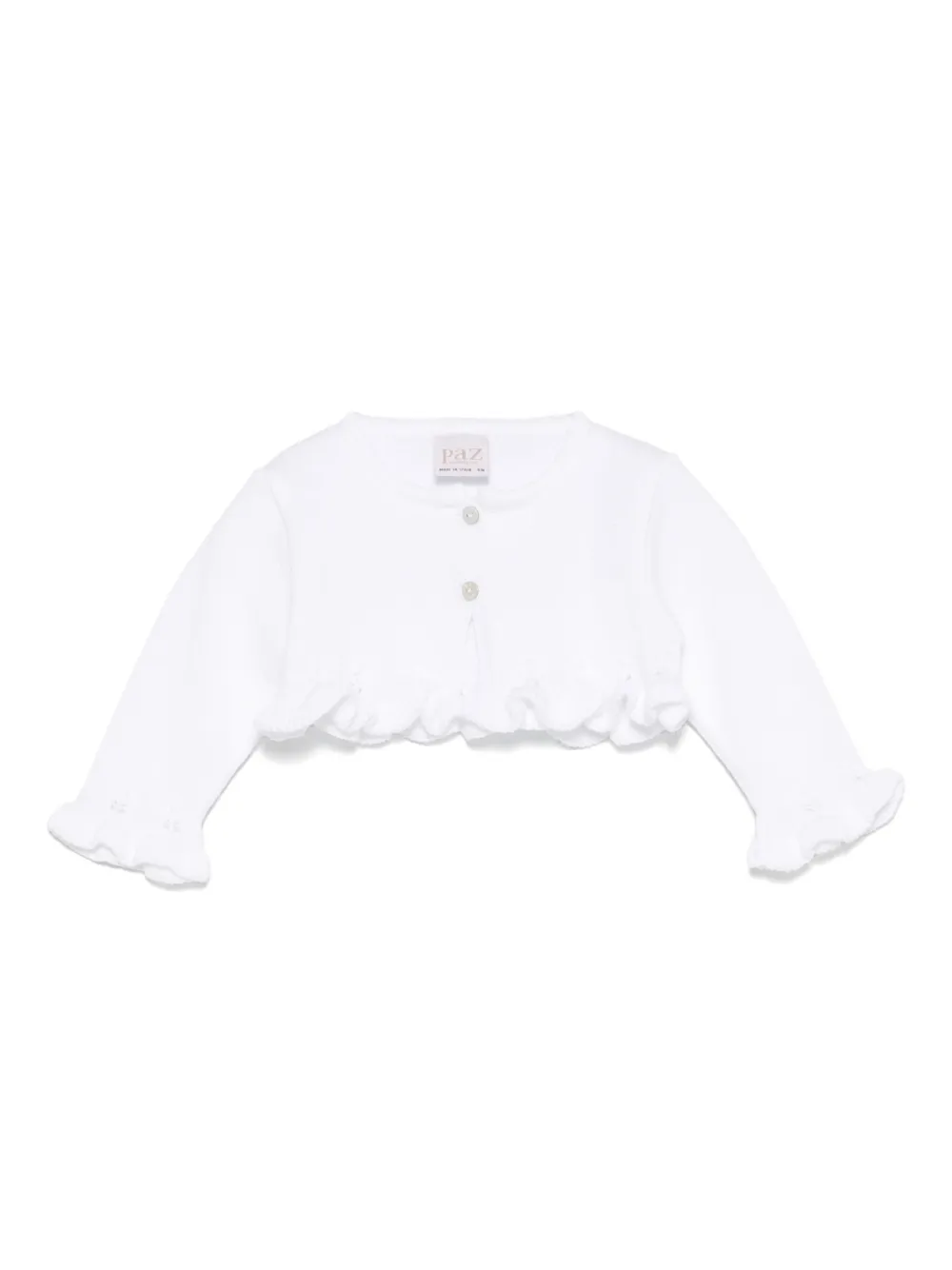 Paz Rodriguez Cardigan in cotone - Bianco