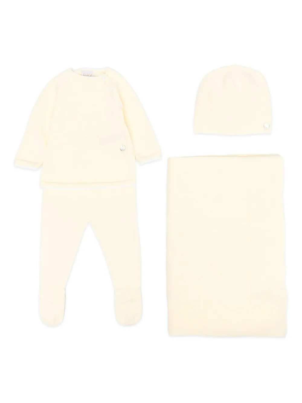 Paz Rodriguez knitted trousers set (set of three) | Yellow | Image 1