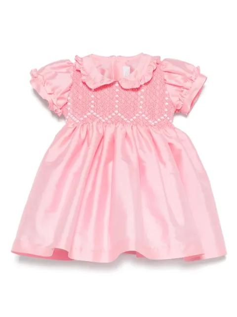 Mariella Ferrari smocked-panel dress