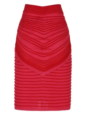 【関税＆送料込み】Balmain Short Skirt In Red Virgin Wool Balmain Skirts | FARFETCH US