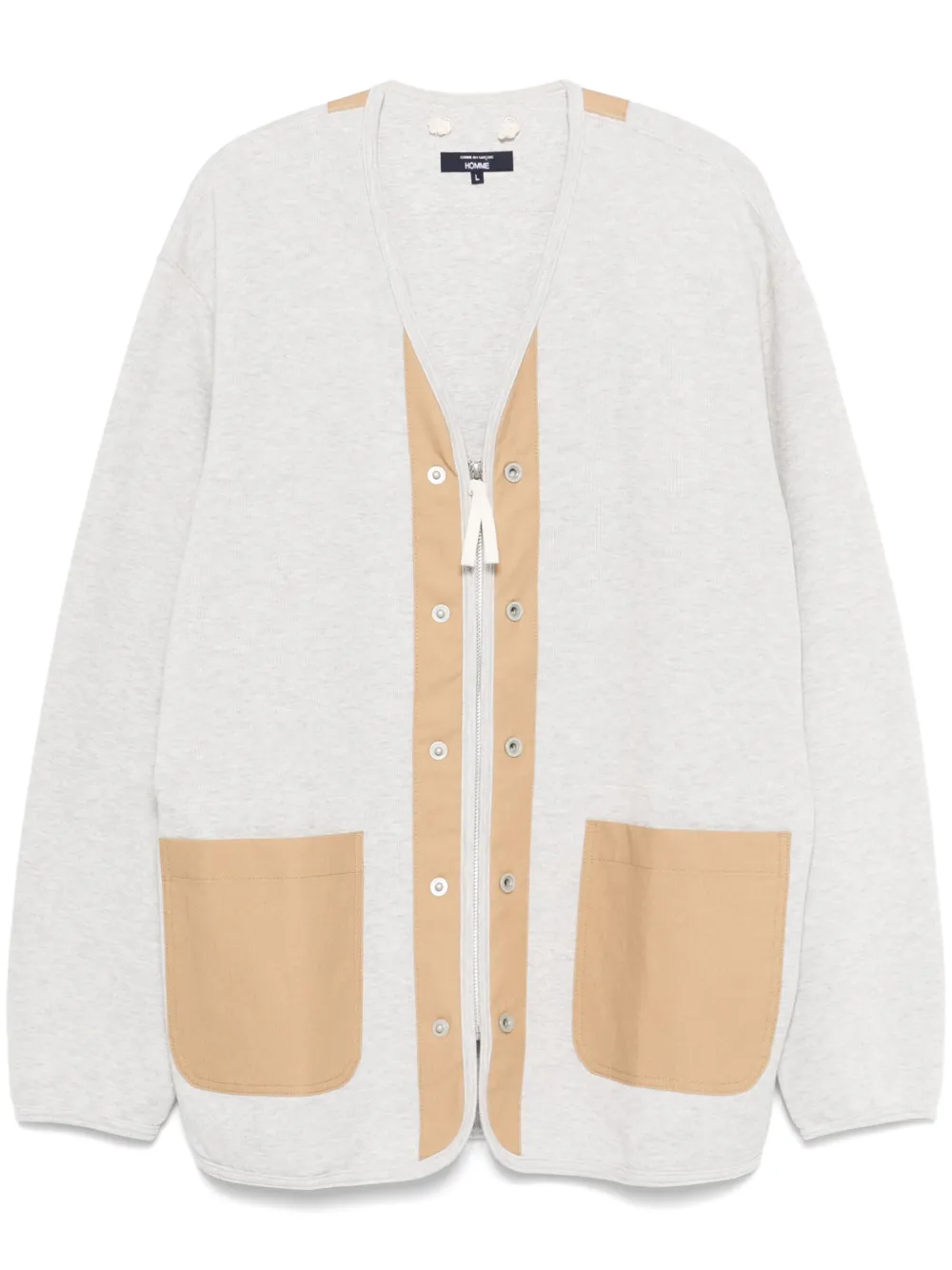 Comme des Garçons Homme zip-up cardigan – Grey Comme des Garçons Homme zip-up cardigan – Grey