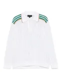 Lacoste open-knit polo shirt - White