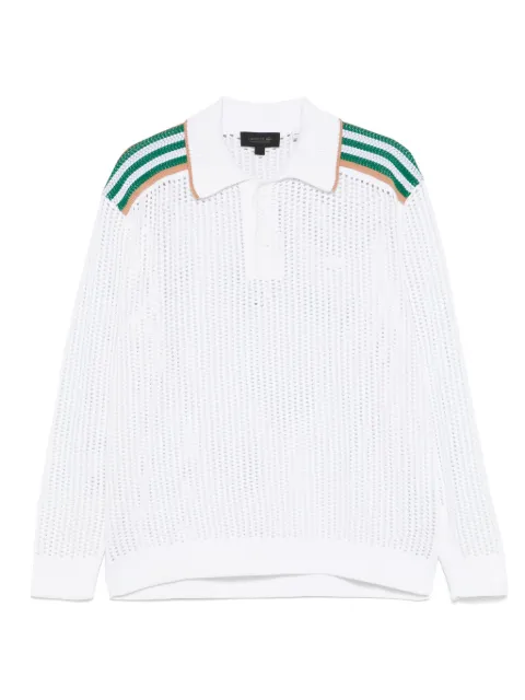 Lacoste open-knit polo shirt