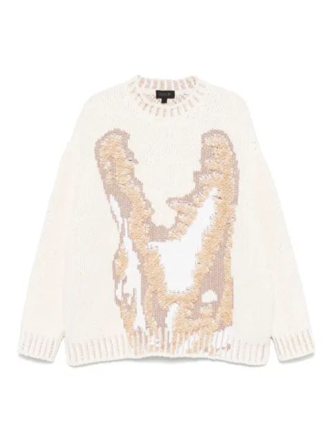 Lacoste jacquard-logo sweater 