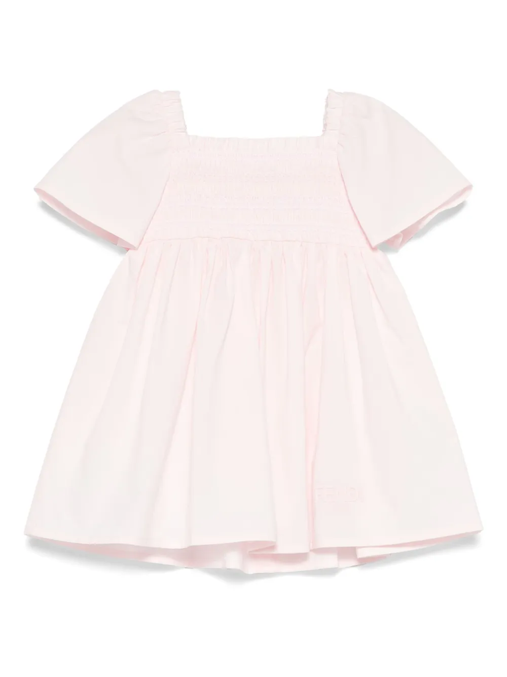 Fendi Kids Jurk met korte mouwen Roze