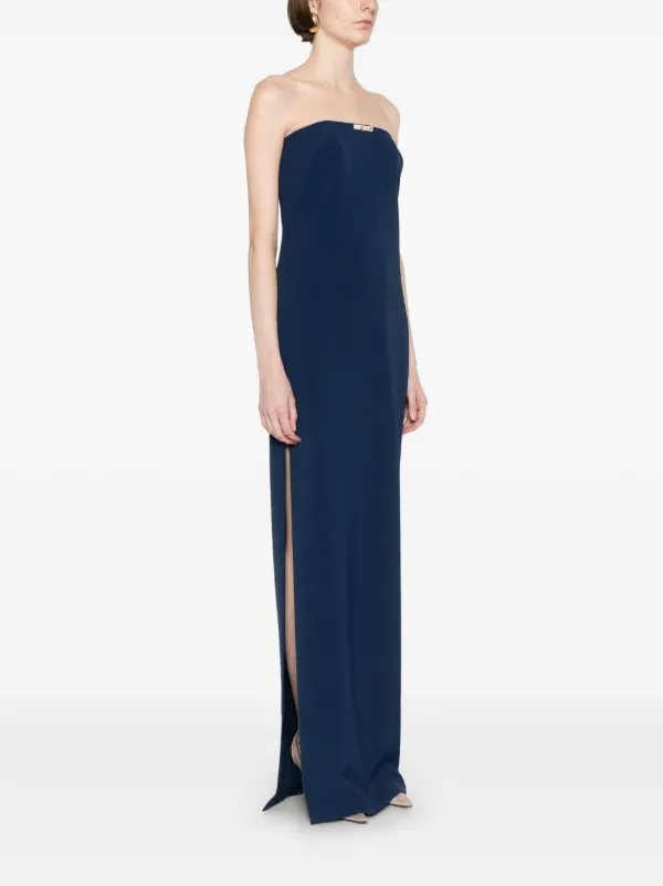 Elisabetta Franchi Strapless Maxi Dress | Blue | FARFETCH