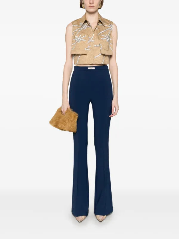 ☆ELISABETTA FRANCHI ロゴシャツ Elisabetta Franchi ロゴ シャツ | ニュートラル | FARFETCH JP