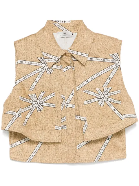 Elisabetta Franchi chemise à logo imprimé