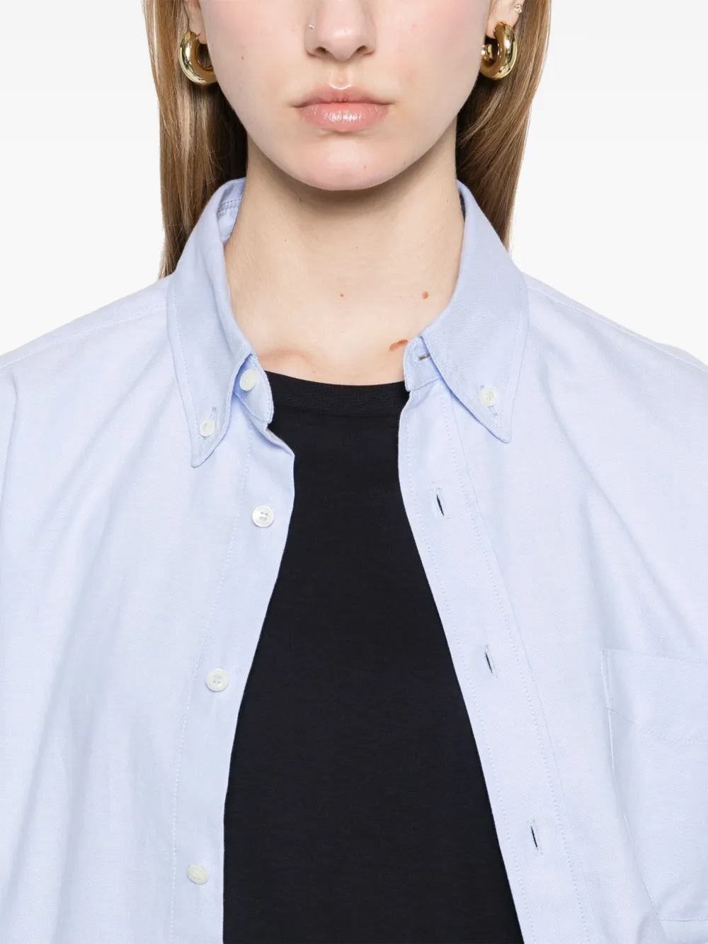 Herno Katoenen T-shirt Blauw