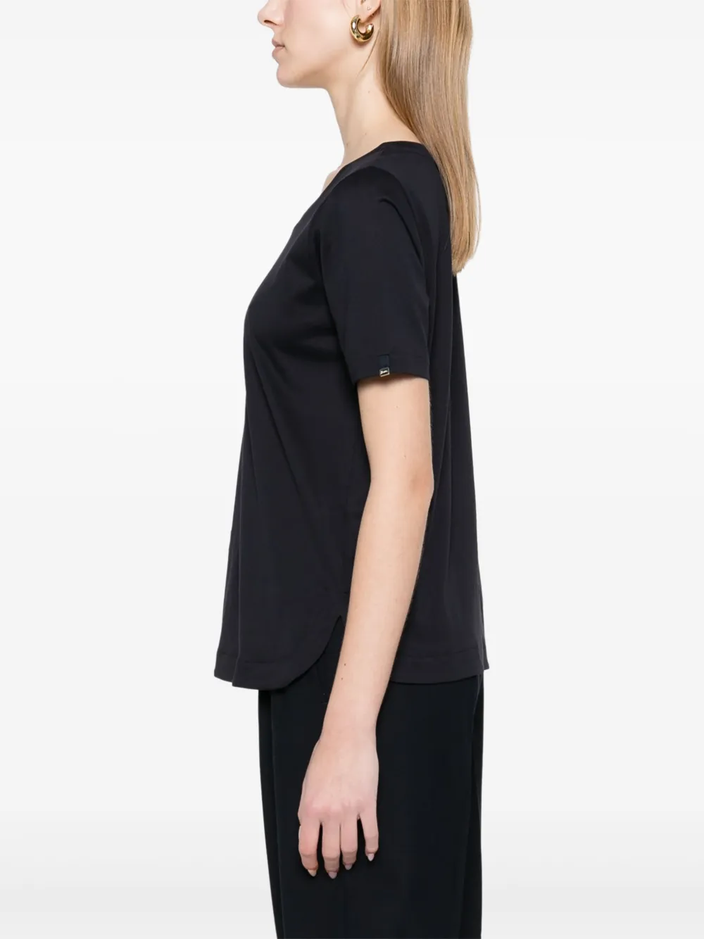Herno Katoenen T-shirt Blauw