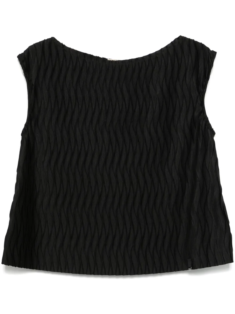 Herno plissé top | Black | Image 1