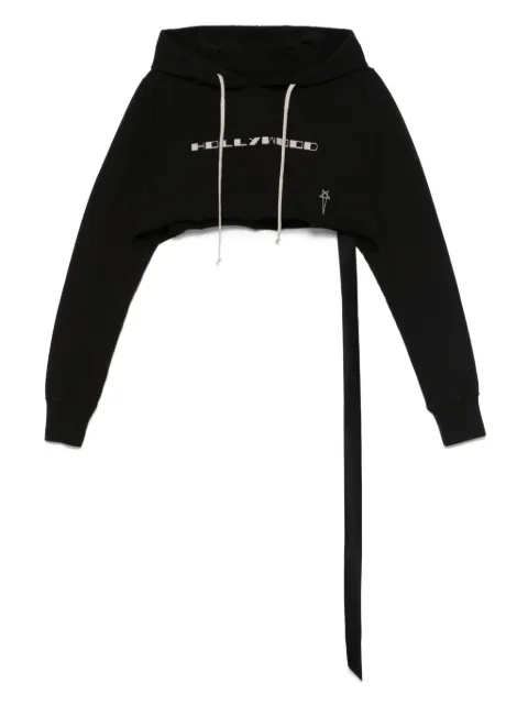 Rick Owens DRKSHDW cropped hoodie