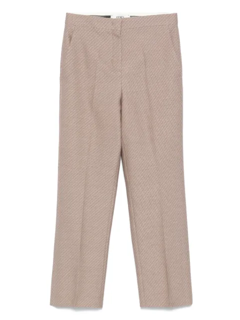 FENDI pantalones con logo FF en jacquard