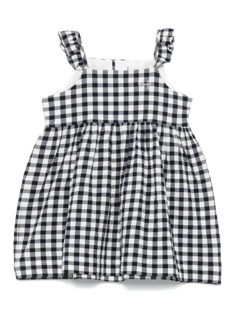 Il Gufo seersucker ruffled dress