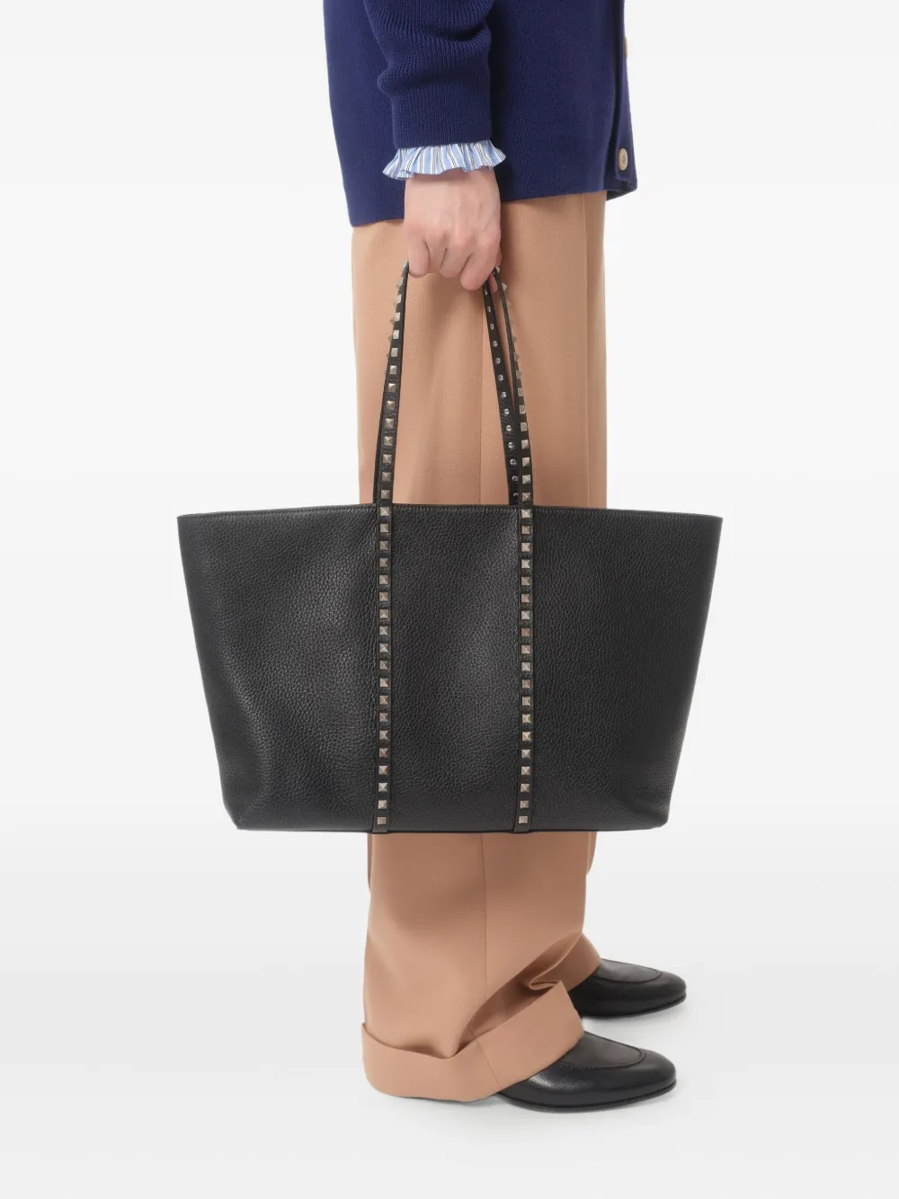 Valentino Garavani Rockstud shopper Zwart