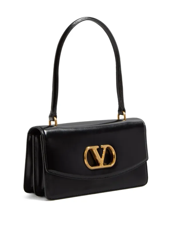 ショルダーバッグ・ポシェット VALENTINO GARAVANI Black Leather Vain Shoulder Bag Valentino Garavani Vain Shoulder Bag | Black | FARFETCH