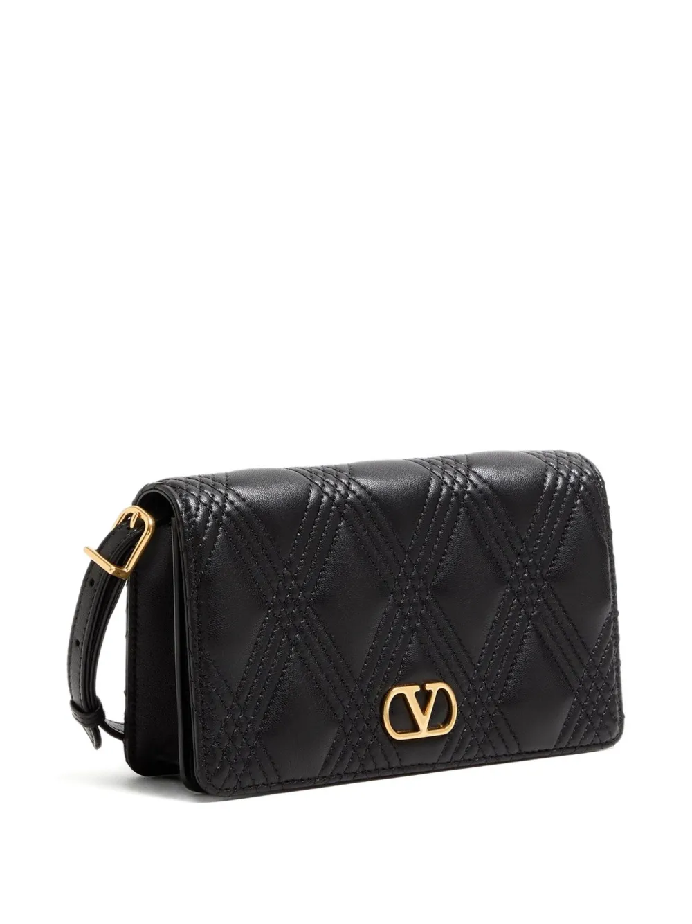 Valentino Garavani Quiltie 67 mini-schoudertas Zwart