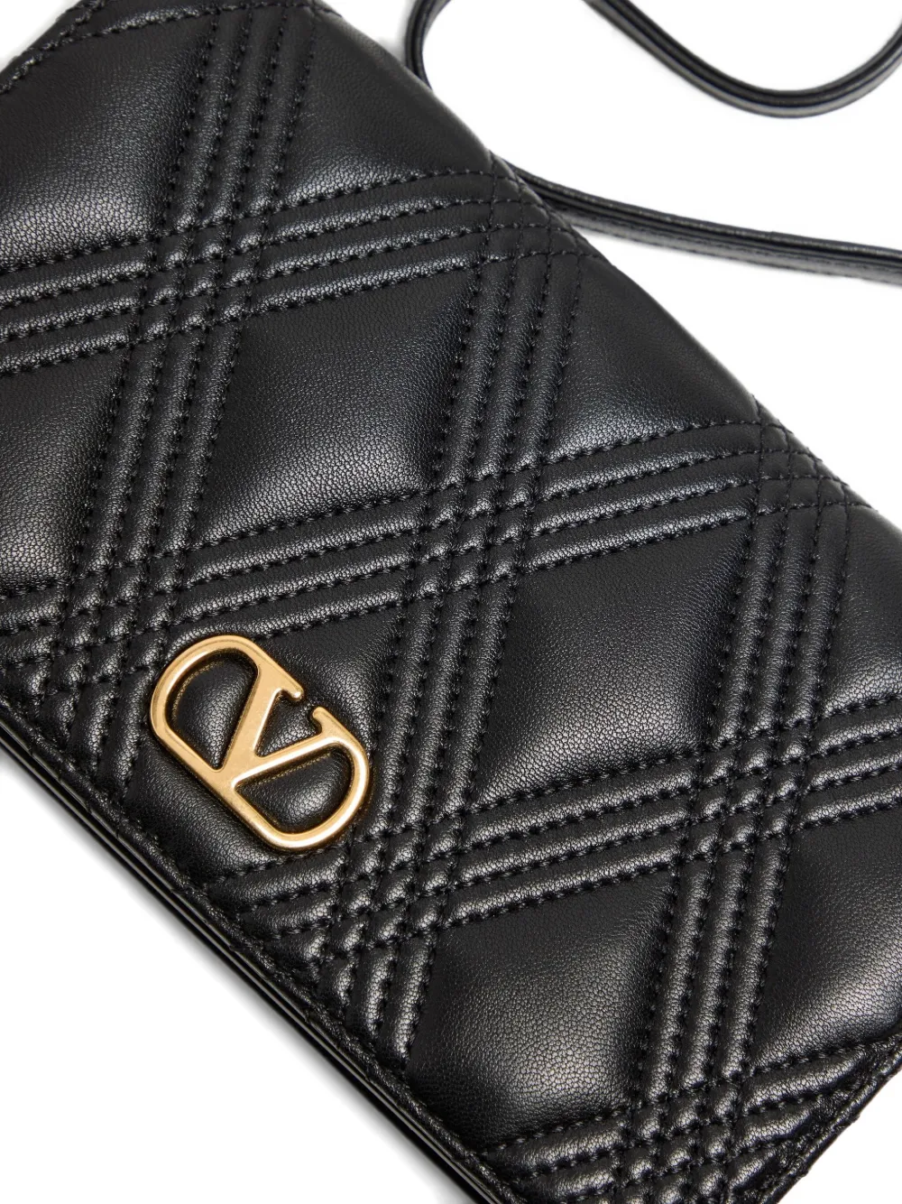 Valentino Garavani Mini Quiltie 67 Shoulder Bag | Black