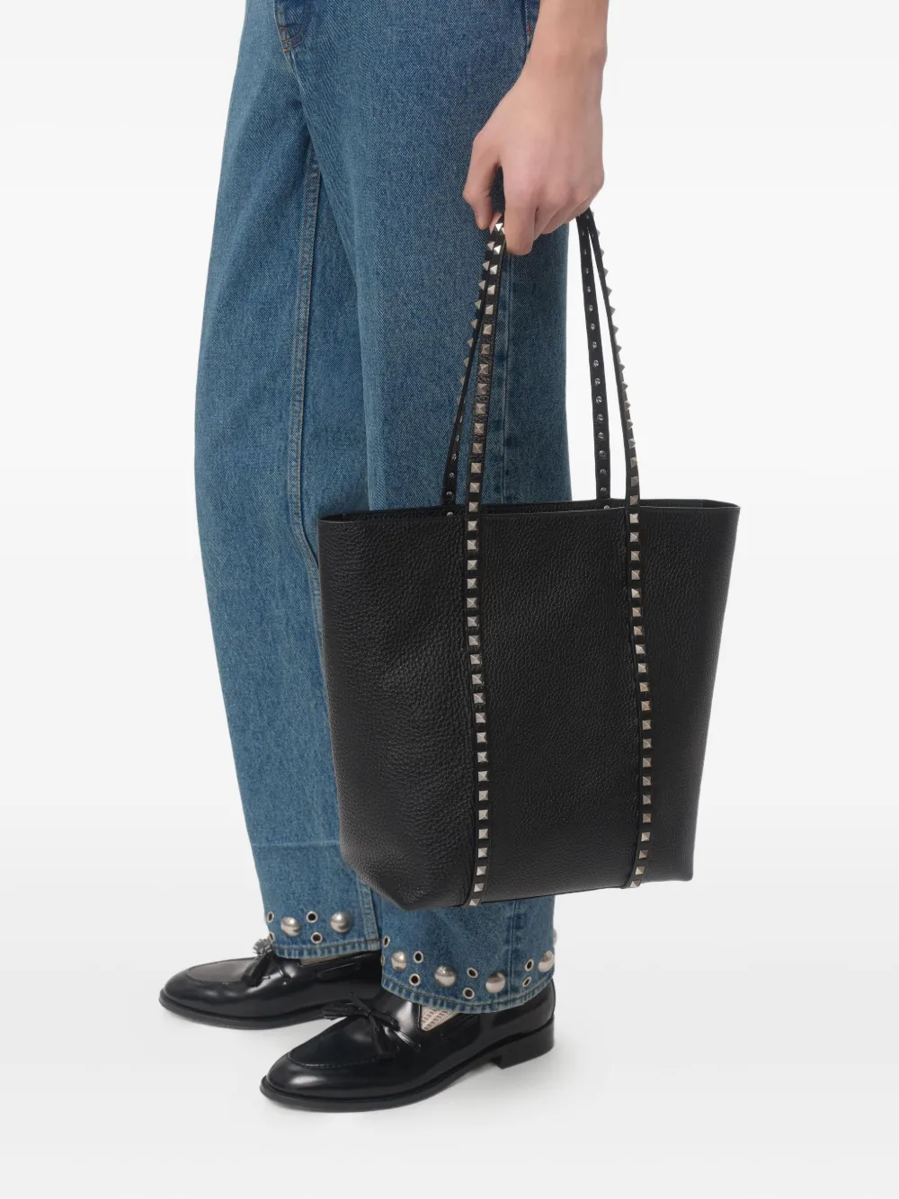 Valentino Garavani Rockstud shopper Zwart