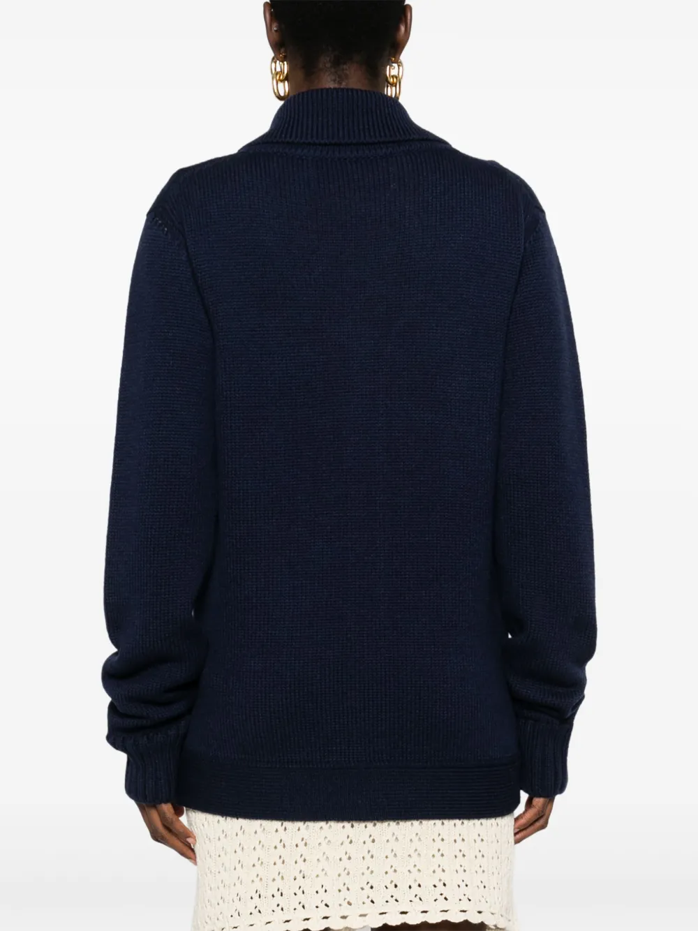 Valentino Garavani Vest met gekerfde revers Blauw