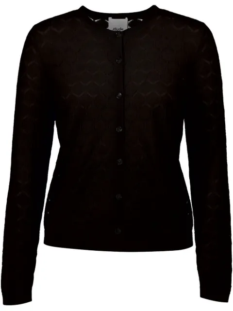 Allude button-down cardigan 