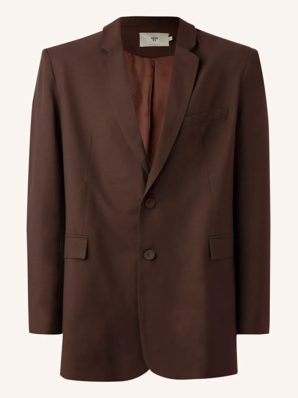 Misci Wool Blazer In Brown