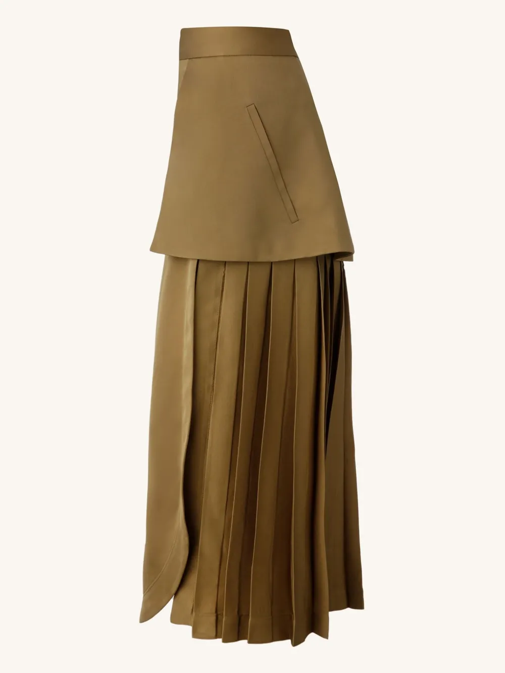 Misci Asymmetric Skirt In Neutrals