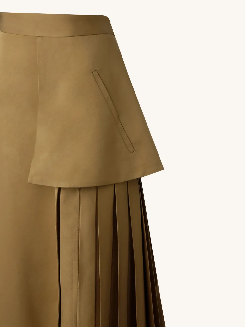 Misci Asymmetric Skirt In Neutrals