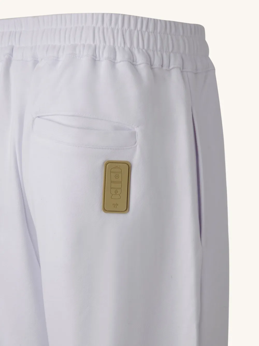 Misci Cotton Track Pants In White