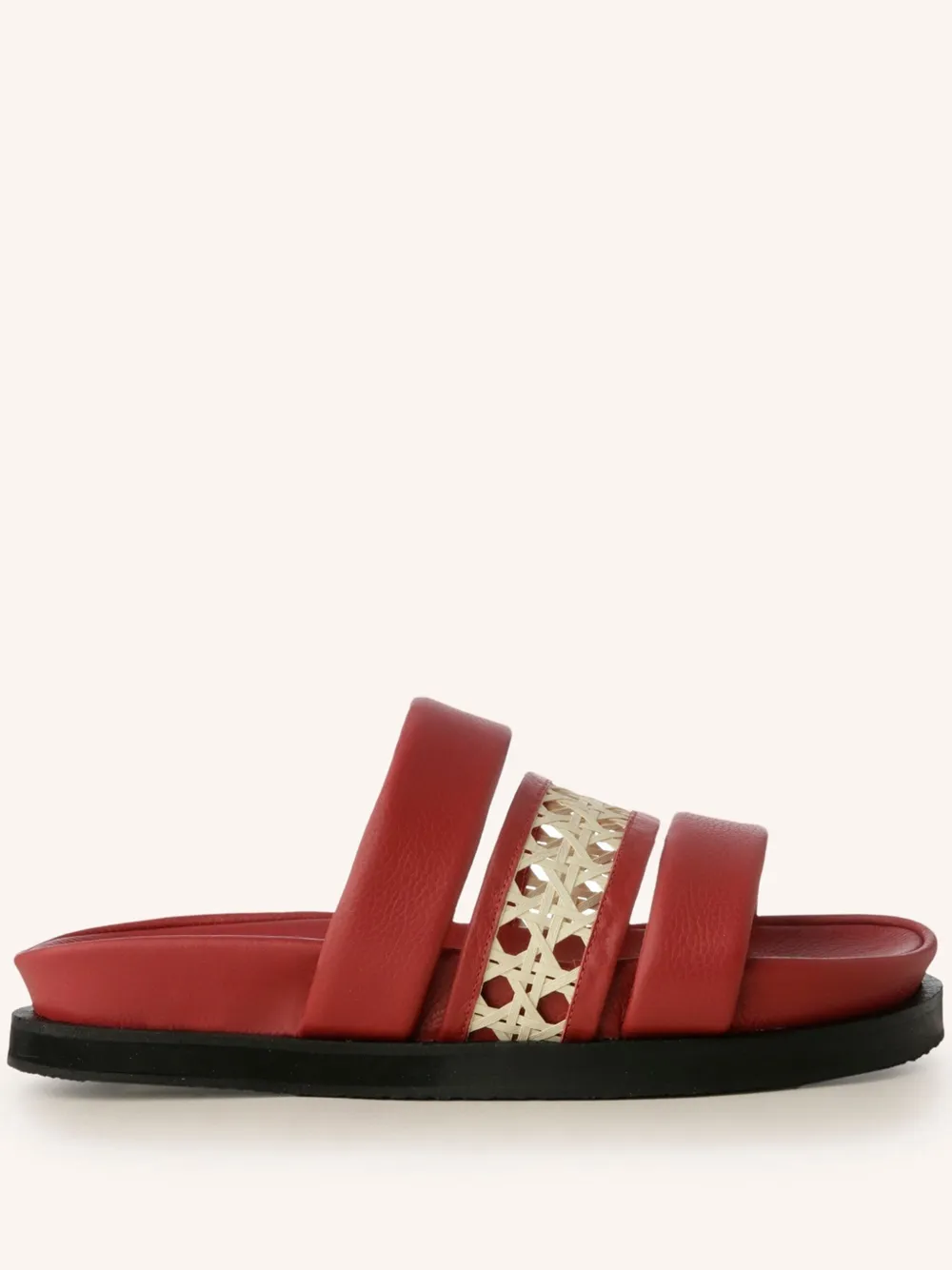 MISCI Infradito in pelle - Rosso