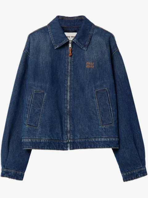 Miu Miu chamarra trucker de mezclilla