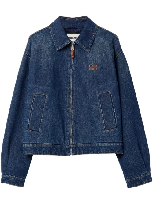Miu Miu veste en jean - Bleu - Miu Miu - Modalova