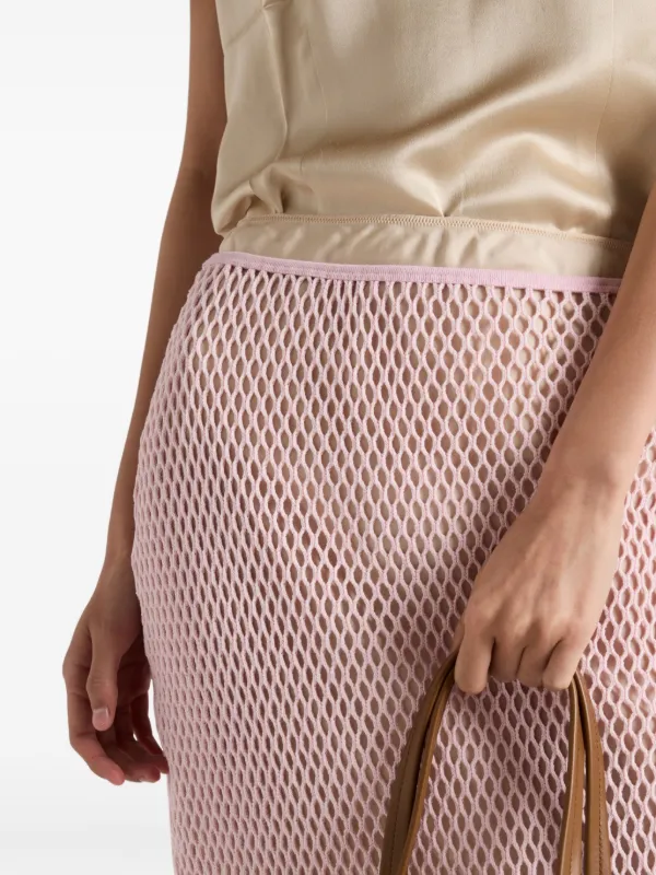 スカート PRADA PINK COTTON SKIRT Prada Midi A-line Skirt in Pink | Lyst