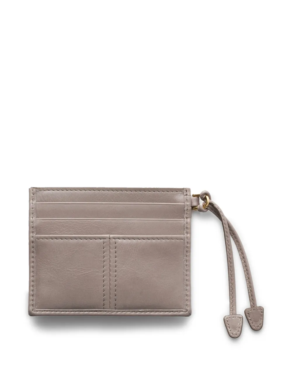 Prada leather card holder - Grijs