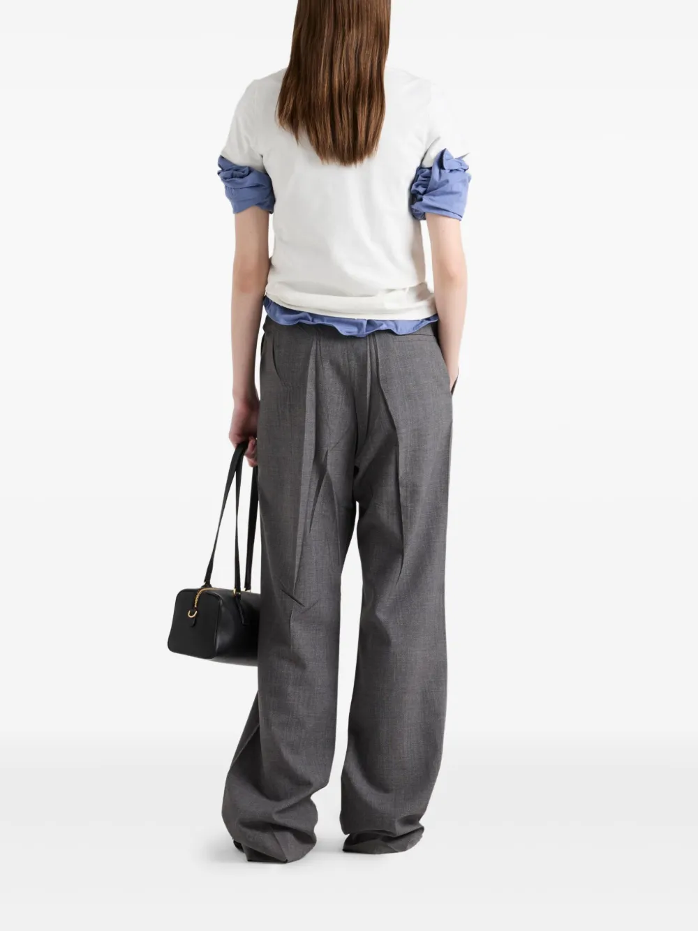 Prada T-shirt met print Wit