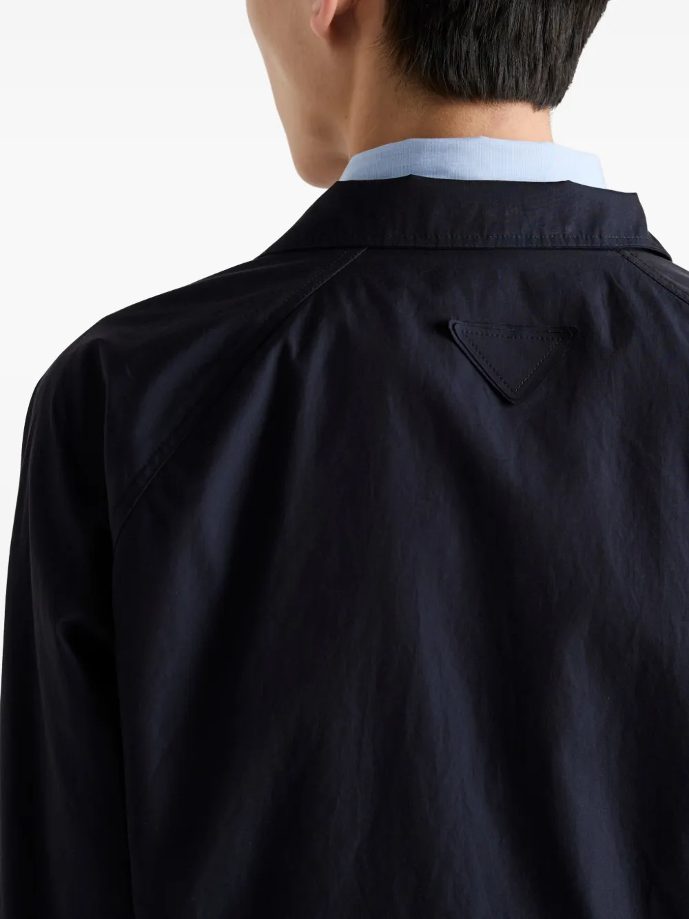 Prada Zip-up Jacket In Blue