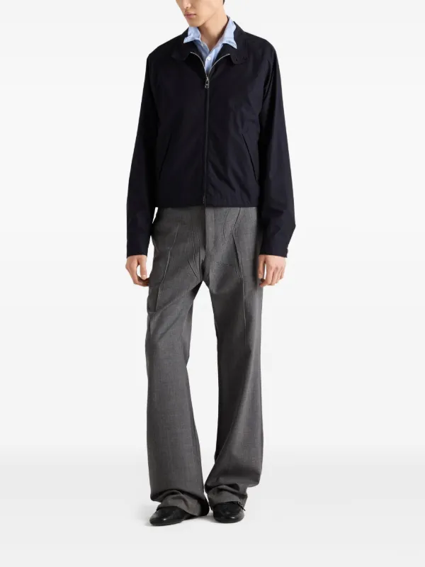 【関税込＆追跡】PRADA ジップジャケット Prada ジップアップ ジャケット | ブルー | FARFETCH JP