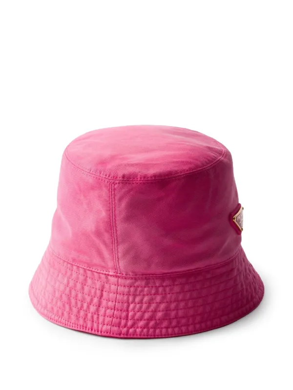 Prada Cotton Bucket Hat | Pink | FARFETCH display picture 3