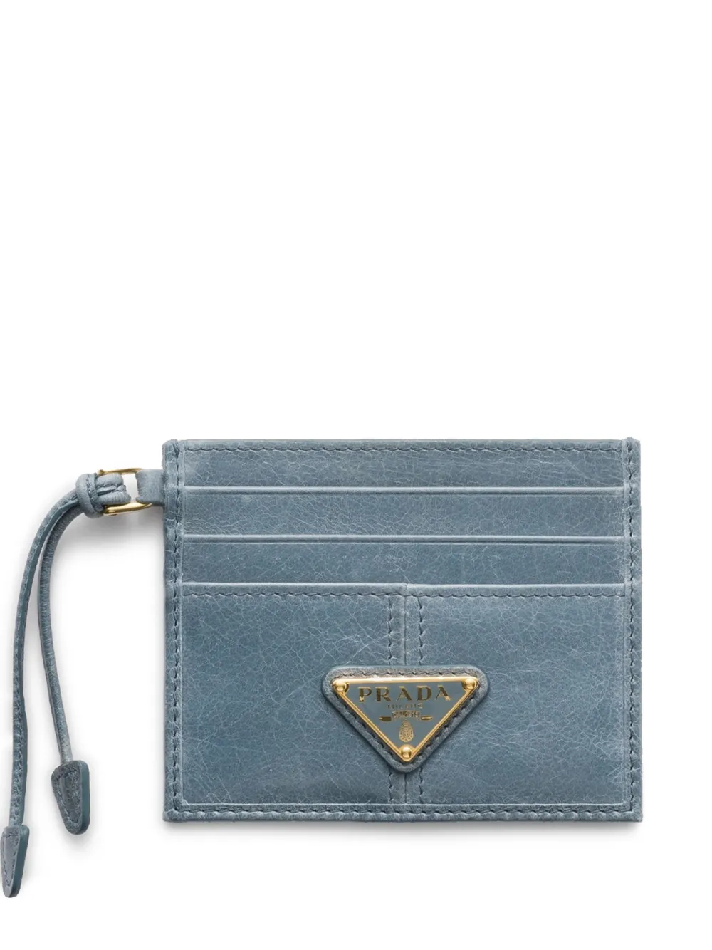 Prada Leren pasjeshouder Blauw