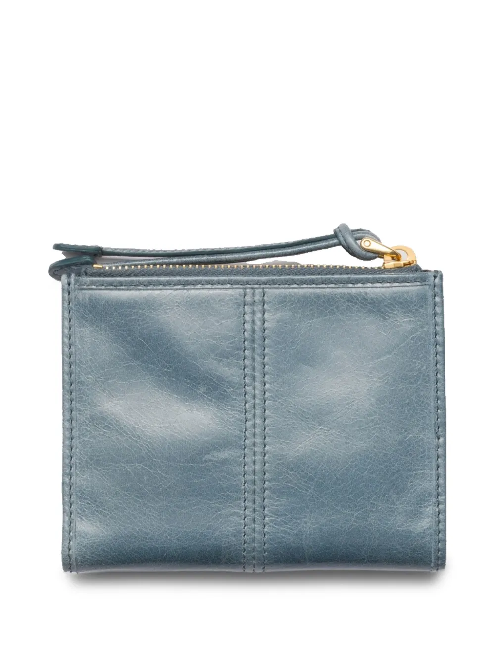 Prada small leather wallet - Blauw