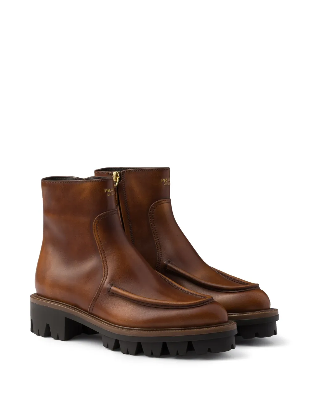 Prada leather boots - Bruin