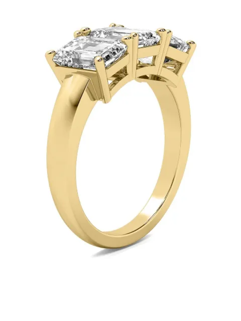 Tilla anillo de coctel en oro amarillo de 14kt con diamantes