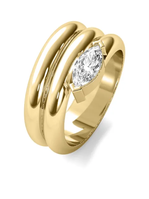 Tilla 14kt yellow gold diamond ring