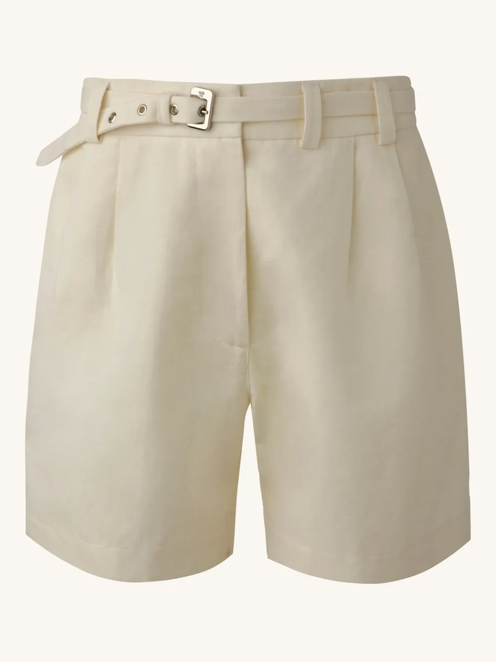 Misci Linen Bermuda Shorts In Neutrals