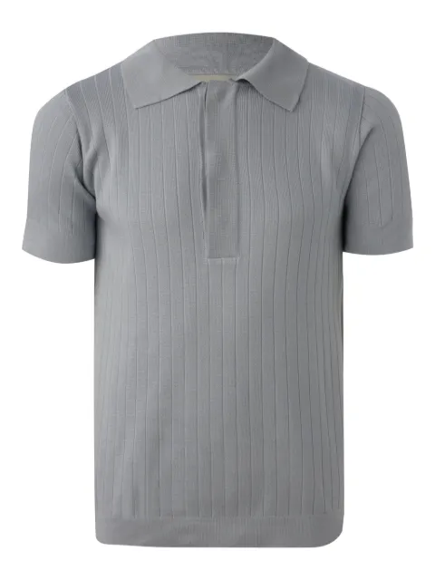 MISCI ribbed-knit polo shirt