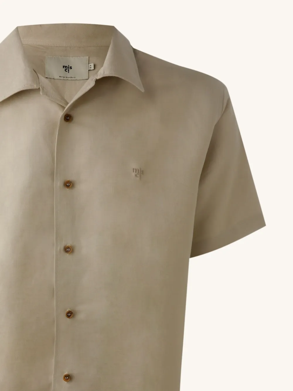 Misci Logo Shirt In Neutrals